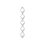 Silver Quarterfoil Decorative Hanging Mirror