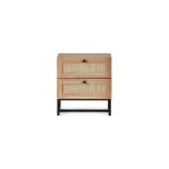Julian Bowen Padstow 2 Drawer Bedside in Oak