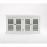 Halifax Display Buffet with 4 Glass Doors in Classic White