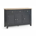 Julian Bowen Bordeaux Dark Grey Sideboard 