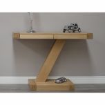 Z Modern Console Unit in Solid Oak