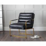 Julian Bowen Giorgio Chair in Black and Gold
