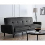 Julian Bowen Monza 2 Seater In Dark Grey Velvet