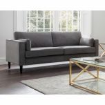 Julian Bowen Hayward 3 Seater Sofa in Grey 