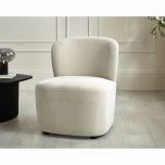 Julian Bowen Lunetta Chenille Armless Accent Chair - Choose Your Colour