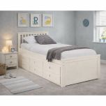 Ava Captains Bed with Underbed in White