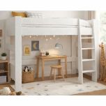 Rocket 3ft High Sleeper Bed in White - UK Single
