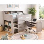 Forrest Mid Sleeper Storage Bed in Grey Oak