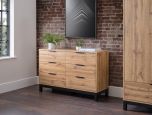 Julian Bowen Bali 6 Drawer Wide Chest in Oak