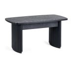 Julian Bowen Louis Fluted Compact Coffee Table in Black