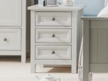 Julian Bowen Maine 3 Drawer Bedside - Dove Grey
