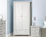 Julian Bowen Maine 2 Door Combination Wardrobe in Dove Grey