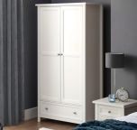 Julian Bowen Maine 2 Door Combination Wardrobe - Surf White