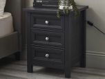 Julian Bowen Maine 3 Drawer Bedside - Anthracite