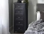 Julian Bowen Maine 5 Drawer Tall Chest - Anthracite