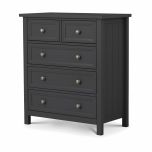 Maine 3 + 2  Drawer Chest - Anthracite