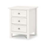 Maine 3 Drawer Bedside - Surf White