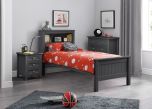 Julian Bowen Maine Bookcase Bed In Anthracite