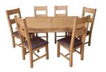 Boston Rustic Living Large Extending Rustic Dining Table