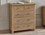 Julian Bowen Memphis 3+2 Chest in Limed Oak