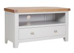 Boston French Grey Living Contemporary Grey Corner TV Unit