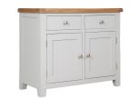 Boston French Grey Living 2 Door/Drawer Contemporary Grey Sideboard