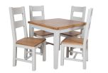Boston French Grey Living Small Square Contemporary Dining Table