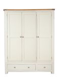 Boston Ivory Bedroom 3 Door Ivory Wardrobe