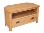 Boston Natural Oak Living Corner Oak TV Unit