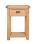 Boston Natural Oak Living Small 1 Drawer Oak Console Table