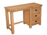 Boston Natural Oak Bedroom 3 Drawer Oak Dressing Table