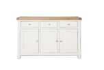 Boston White Living 3 Door/Drawer White Sideboard