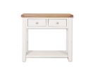 Boston White Living 2 Drawer White Console Table