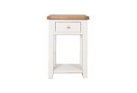 Boston White Living Small 1 Drawer White Console Table