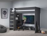 Galaxy Gaming High Sleeper Bed in Anthracite