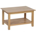 New Oak Medium Coffee Table With Shelf