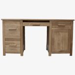 Opus Large Computer Desk in Solid Oak