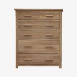 Opus Jumbo Chest of Drawers in Solid Oak