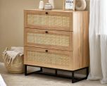 Julian Bowen Padstow 3 Drawer Chest in Oak