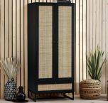 Julian Bowen Padstow Wardrobe in Black