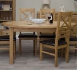 Deluxe Oval Extending Dining Table in Solid Oak