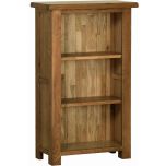 Rustic Oak Narrow Compact Book Case