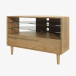 Scandic Corner TV Unit in Solid Oak