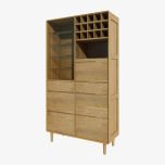 Scandic Drinks Cabinet in Solid Oak
