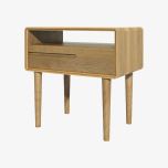 Scandic Lamp Table in Solid Oak