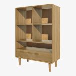 Scandic Small Bookcase in Solid Oak