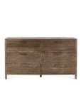 Julian Bowen Heritage 6 Drawer Wide Chest in Cashew
