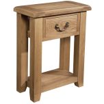 Somerset Oak 1 Drawer Console Table