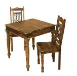 Bangalore Small Square Sheesham Dining Table