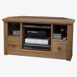 Torino Corner TV Unit in Solid Oak
